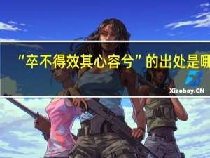 “卒不得效其心容兮”的出处是哪里