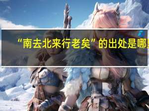 “南去北来行老矣”的出处是哪里