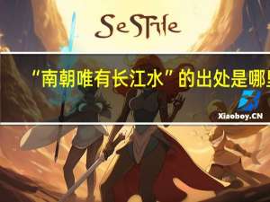 “南朝唯有长江水”的出处是哪里