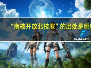 “南枝开放北枝寒”的出处是哪里