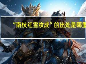 “南枝红雪妆成”的出处是哪里