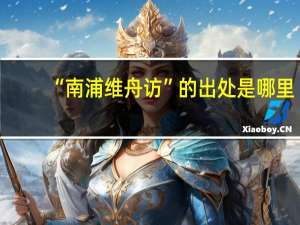 “南浦维舟访”的出处是哪里