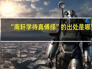 “南轩学待真傅绎”的出处是哪里