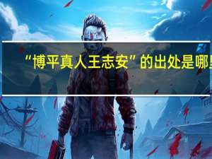 “博平真人王志安”的出处是哪里