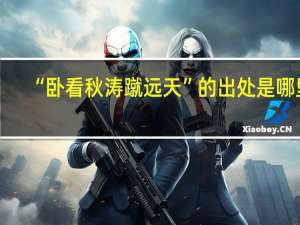 “卧看秋涛蹴远天”的出处是哪里