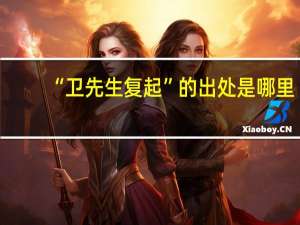 “卫先生复起”的出处是哪里