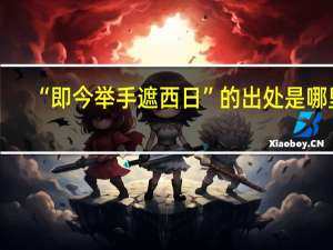 “即今举手遮西日”的出处是哪里