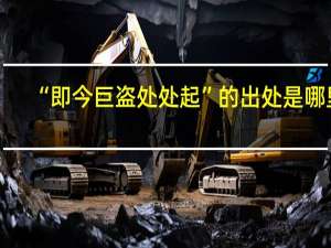 “即今巨盗处处起”的出处是哪里