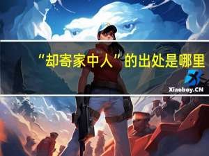 “却寄家中人”的出处是哪里