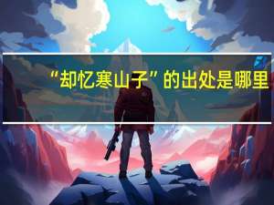 “却忆寒山子”的出处是哪里