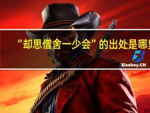 “却思僧舍一少会”的出处是哪里