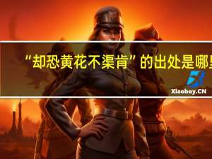 “却恐黄花不渠肯”的出处是哪里