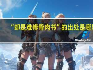 “却是难修骨肉书”的出处是哪里