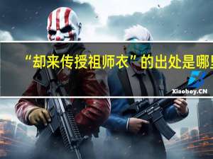 “却来传授祖师衣”的出处是哪里