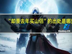 “却羡去年买山侣”的出处是哪里