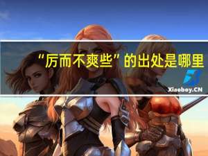 “厉而不爽些”的出处是哪里