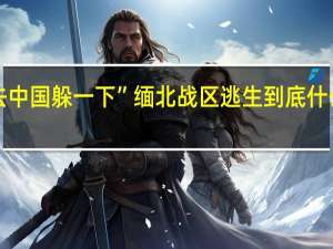 “去中国躲一下”缅北战区逃生 到底什么情况嘞