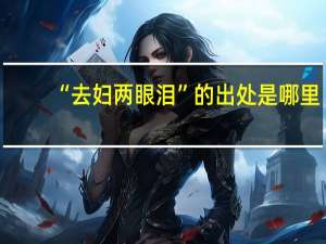 “去妇两眼泪”的出处是哪里