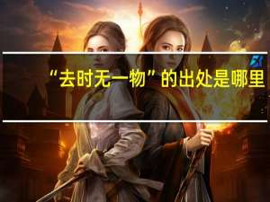 “去时无一物”的出处是哪里