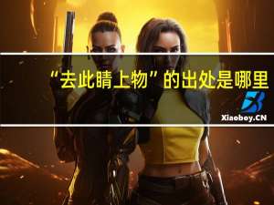 “去此睛上物”的出处是哪里