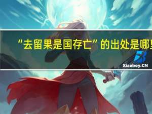 “去留果是国存亡”的出处是哪里