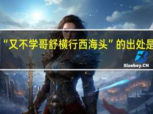 “又不学哥舒横行西海头”的出处是哪里