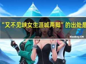 “又不见峡女生涯城两脚”的出处是哪里