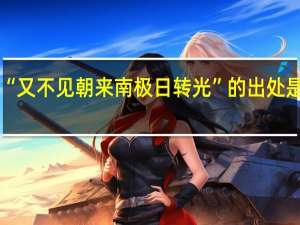 “又不见朝来南极日转光”的出处是哪里