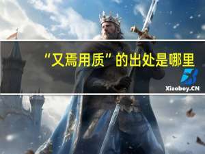 “又焉用质”的出处是哪里