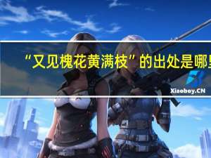 “又见槐花黄满枝”的出处是哪里