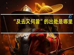 “及去又何曾”的出处是哪里
