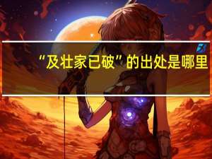 “及壮家已破”的出处是哪里