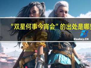 “双星何事今宵会”的出处是哪里
