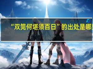 “双筦何堪须百日”的出处是哪里