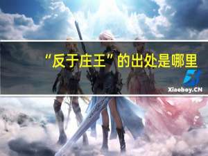 “反于庄王”的出处是哪里