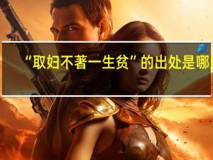 “取妇不著一生贫”的出处是哪里