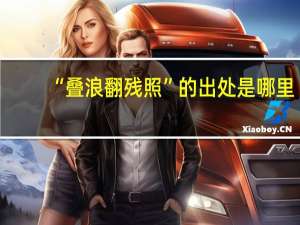 “叠浪翻残照”的出处是哪里