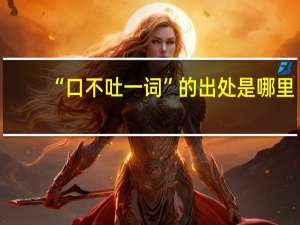 “口不吐一词”的出处是哪里