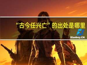 “古今任兴亡”的出处是哪里