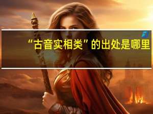 “古音实相类”的出处是哪里