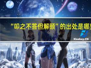“叩之不答但解颐”的出处是哪里