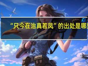 “只今在治真若凤”的出处是哪里