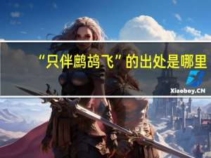 “只伴鹧鸪飞”的出处是哪里