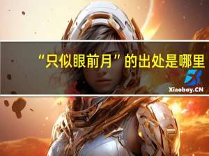 “只似眼前月”的出处是哪里