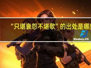“只堪衰怨不堪歌”的出处是哪里