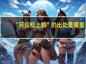 “只应松上鹤”的出处是哪里
