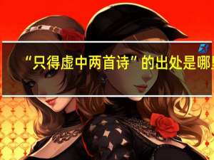 “只得虚中两首诗”的出处是哪里