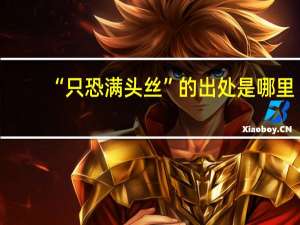 “只恐满头丝”的出处是哪里
