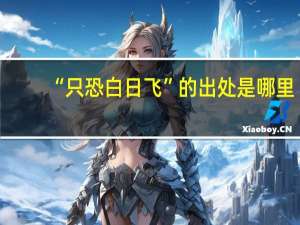 “只恐白日飞”的出处是哪里
