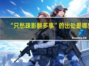 “只愁疎影翻多事”的出处是哪里